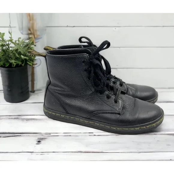 Martens Shoes Dr Martens Leyton Leather Casual Combat